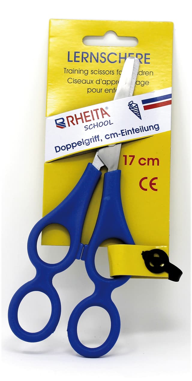 RHEITA Therapeutenschere, blauer Griff, 13.5 cm, runde Ausführung blau, 13,5 cm