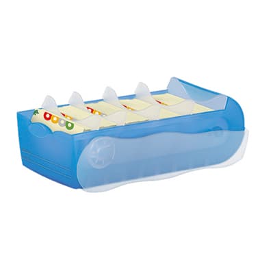 HAN Karteikasten CROCO DIN A7 PP bl transluzent
