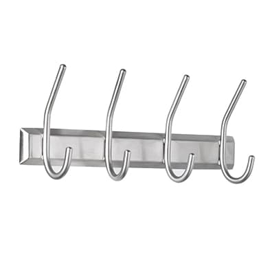 Alco Wandgarderobe 13x7x31,5cm Metall silber