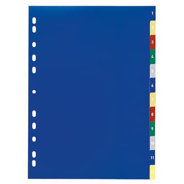 Durable Register 1-12 DIN A4 PP farbig