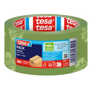 tesa Packband tesapack Eco & Strong 50mmx66m Aufdruck gn