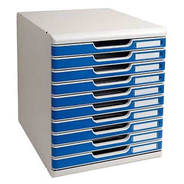 Exacompta Modulo A4 Classic 10Schübe l.gr/blau