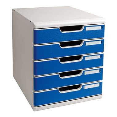 Exacompta Modulo A4 Classic 5Schübe l.gr/blau