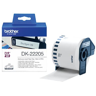 Brother Endlosetikettenrolle 62mmx30,48m weiß