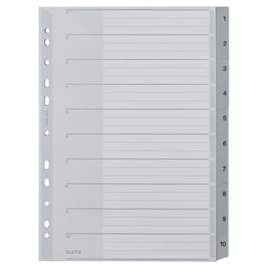 Leitz Register DIN A4 1-10 PP gr