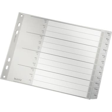Leitz Plastikregister A4 PP 1288 bedruckt Jan.-Dez.