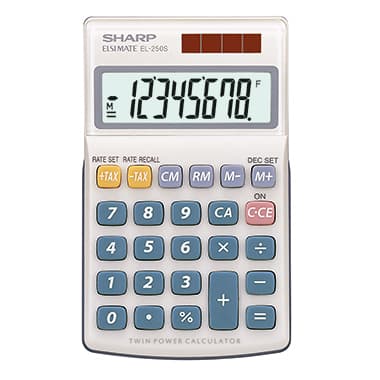 Sharp Taschenrechner 8st Solar/Batterie