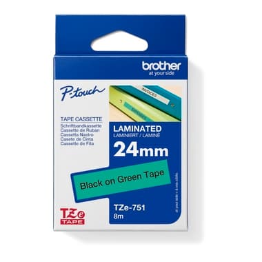 Brother Schriftband-Kassette 24mmx8m laminiert sw auf gn