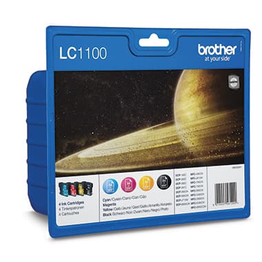 Brother Tintenpatrone LC1100VALBP sw/c/m/y 4St