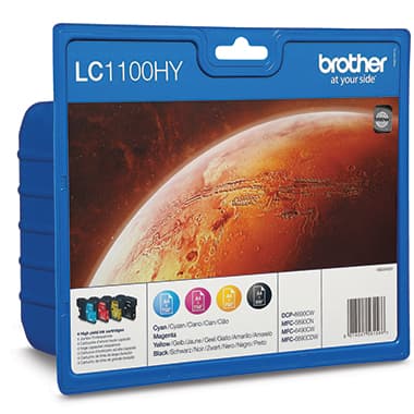 Brother Tintenpatrone LC1220VALBP sw/c/m/y 4St