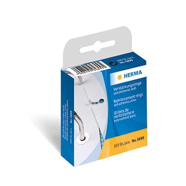HERMA Lochverstärkungsring weiss 12mm 500 Stück