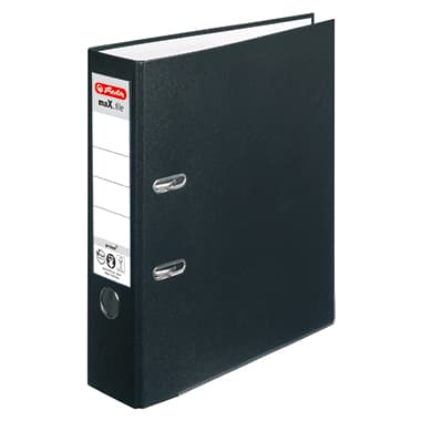 Herlitz Ordner maX.file protect DIN A4 80mm PP sw