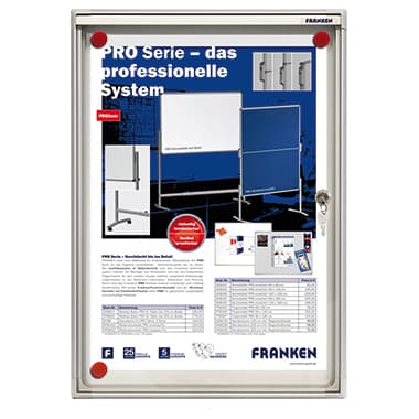 Franken Schaukasten X-tra! Line für 1x DIN A4 Aluminium