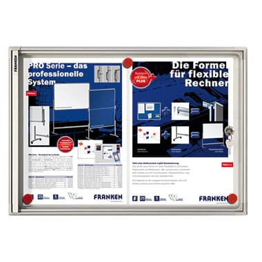 Franken Schaukasten X-tra! Line für 2x DIN A4 Aluminium