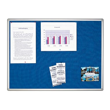 Franken Pinnwand Pro 120x90cm Textil blau