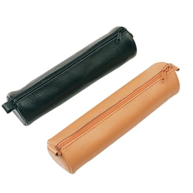 Alassio Schreibgeräteetui 21x6x6cm glatt Leder sw