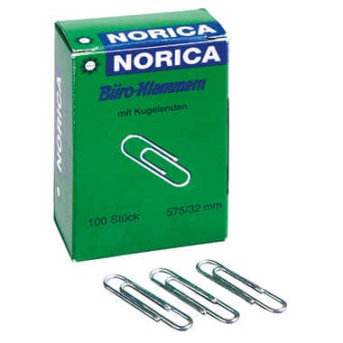 Norica Briefklammer 32mm verzinkt 100 St./Pack.