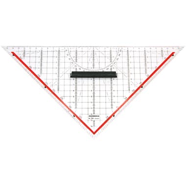 Rumold Geometriedreieck 32,5cm Kunststoff transparent