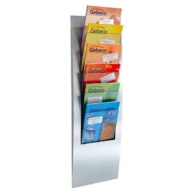 Kerkmann Wand-Prospekthalter Varia 6Fächer 31x102x10cm si