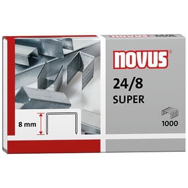 Novus Heftklammer 24/8 Super verzinkt 1.000 St.Pack.