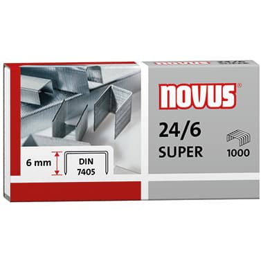 Novus Heftklammer 24/6 Super verzinkt 1.000 St.