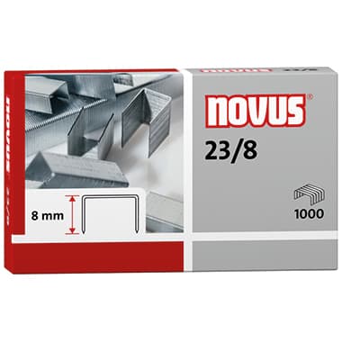 Novus Heftklammer 23/8 verzinkt 1.000 St.