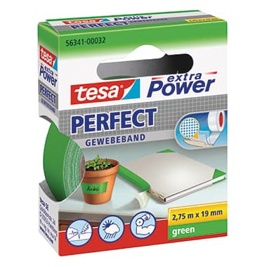 tesa Gewebeband Extra Power Perfect 19mmx2,75m gn