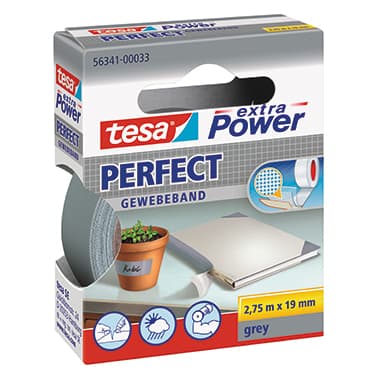 tesa Gewebeband Extra Power Perfect 19mmx2,75m gr