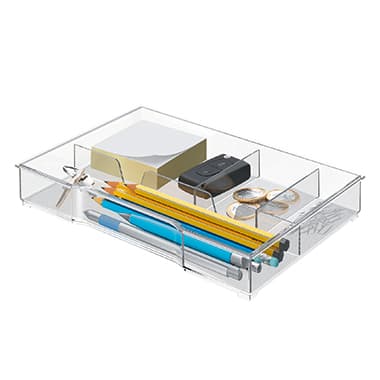 Leitz Schubladeneinsatz 16,7x24,7x3,5cm 4Fächer PS gk