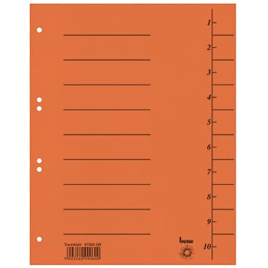 Bene Trennblatt A4 Karton orange 100St