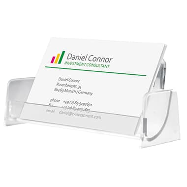 Sigel Visitenkarten-Halter max. 50Karten PS gk