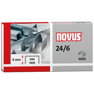 Novus Heftklammer 24/6 verzinkt 1.000 St.