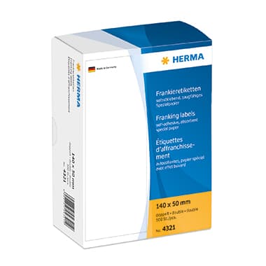 Herma Frankieretikett 140x50mm doppelt ws 500 St.