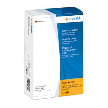 Herma Frankieretikett 163x44mm einzeln ws 500 St.