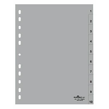 Durable Ordnerregister für A4 1-10 10tlg geprägte Taben