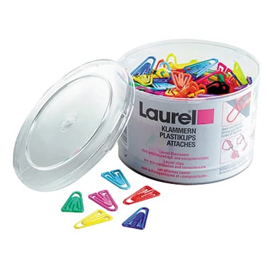 Laurel Büroklammer 25mm PS sortiert 500St