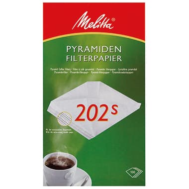 Melitta Kaffeefiltertüte 202S weiß 100 St./Pack.