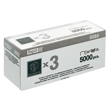Rapid Heftkassette 5080e Stahl verzinkt 5.000Klammern