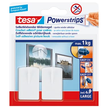 tesa Powerstrips Bildernagel ws 2Nägel x 4Strips