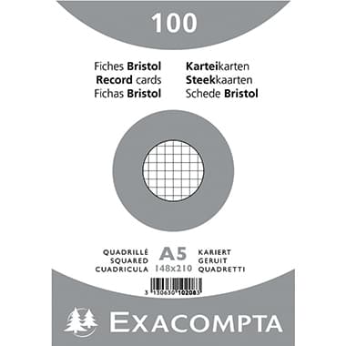 Exacompta Karteikarte DIN A5 kar. ws 100 St.