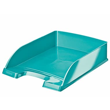 Leitz Briefablage WOW Plus DIN A4 stapelbar PS eisblau