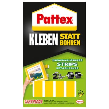 Pattex Montage-Klebe-Strips wieder ablösbar 10St