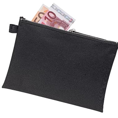 Veloflex Banktasche DIN A5 Reißverschl. Textil sw