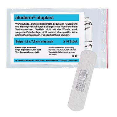 aluderm Pflasterstrip aluplast 1,9x7,2cm el. 10 St.