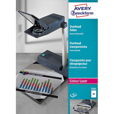 Avery Zweckf. Laserfolie DIN A4 tr 50 St.