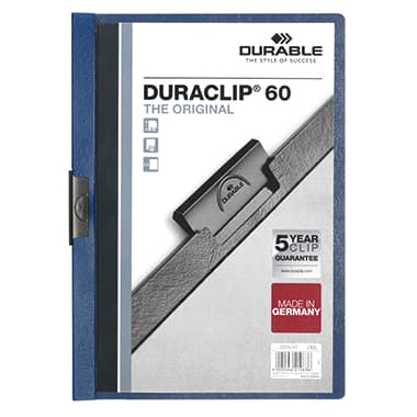 Durable Klemmmappe DURACLIP 60 DIN A4 Hartfolie dunkelbl