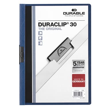 Durable Klemmmappe DURACLIP 30 DIN A4 Hartfolie d.bl