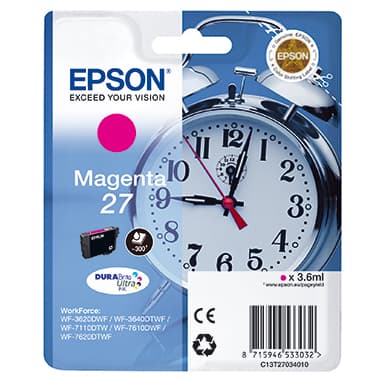 Epson Tintenpatrone 27 3,6ml magenta