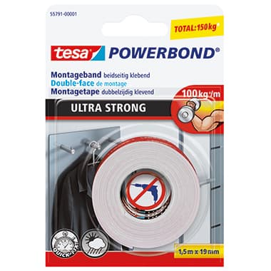 tesa Montageklebeband Powerbond Ultra 19mmx1,5m