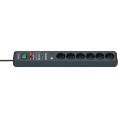 brennenstuhl Steckdosenleiste Secure-Tec 6fach an
